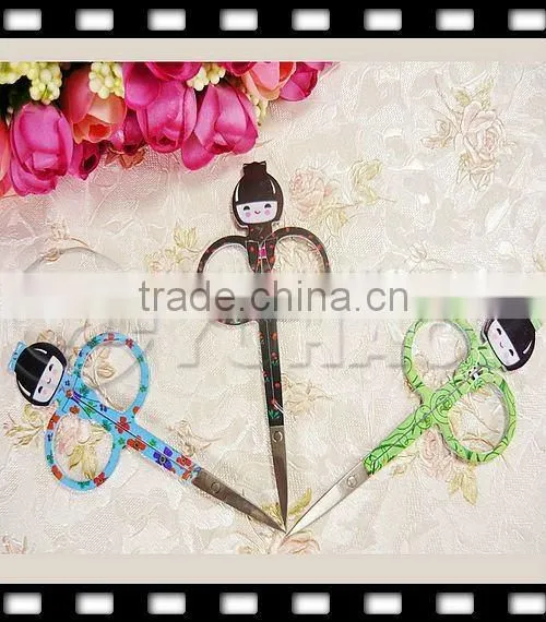 2013 Collection!!Ladies Multicolor Fancy&Funny Mini Spring Hair Scissors