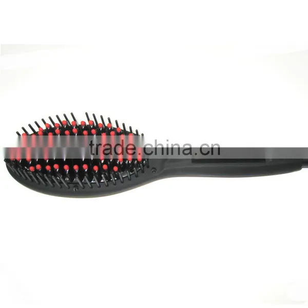 Metal Ceramic Heater Hair Straightening Brush,Auto Lock,Anti Scald,Zero Damage,Adjustable Temperature,Instant Heat Up Professio photo-2