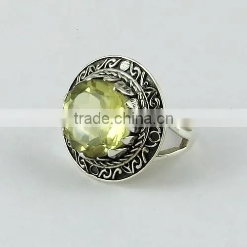 Royal Design !! Lemon Topaz 925 Sterling Silver Ring, Gemstone Silver Jewelry, Silver Jewelry Manufacturer photo-3