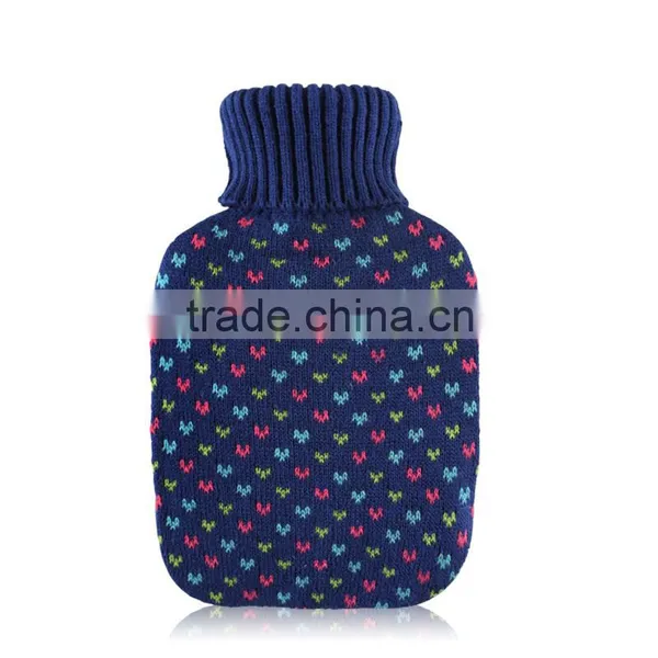 Hot PVC Warm Water Bottle Bubble 1800ml Knitted Cover High Quality