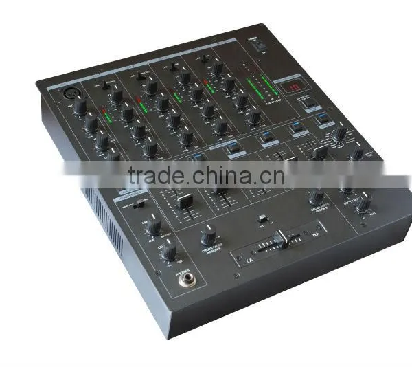 Factory Supply 4 Channel Sound Mixer MIX-4DUSB Professional Stage Sound System dj Mixer photo-3