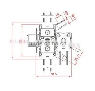 Water Solenoid Valve Magnetic Valve 220v Infrared Sanitary Multi-way Outlet Joint photo-3