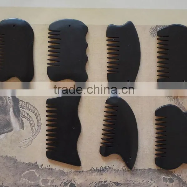 Natural Black Nephrite Bianshi Comb photo-4
