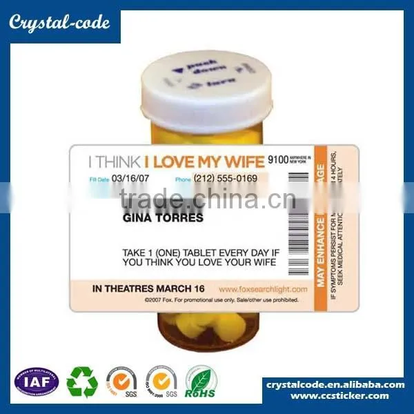 OEM Design Pharmaceutical Ingredients Description Vial Label photo-5