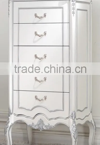 New Classical American Type Bedroom Set Bed Bedside Table Wardrobe Dressing Table Commode photo-6