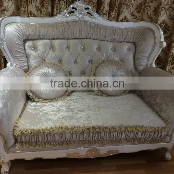 Modern France Wooden Fabric Sofa Set Living Room Design photo-3