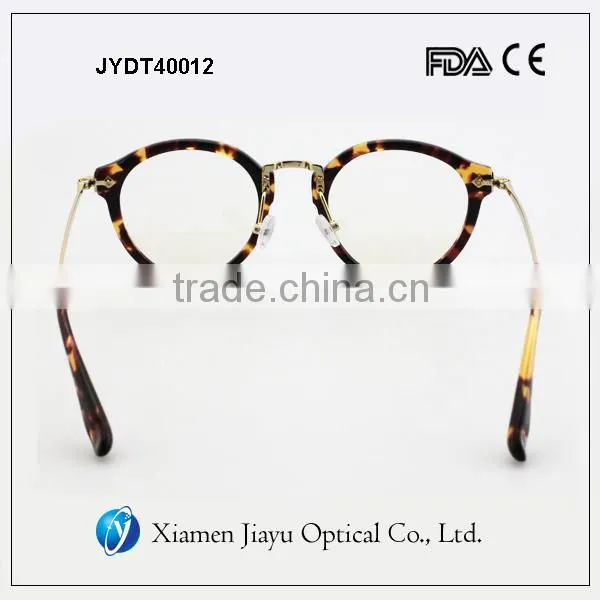 Tortoiseshell Color Demi Round Optical Frames Acetate photo-5