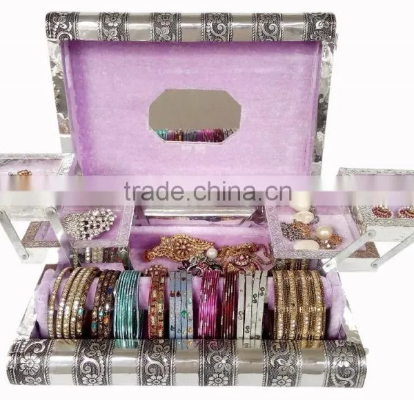 ANTIQUE LOOK PREMIUM WOODEN JEWELLERY BOX / BANGLE BOX