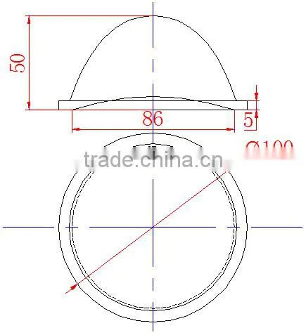 Optical COB Led Glass Lens 100mm 60 Degree for LED High Bay Lights photo-5