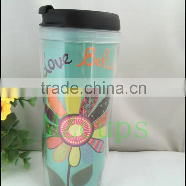 350ml Plastic Mug With Paper Are Your Design Paper Insert photo-4