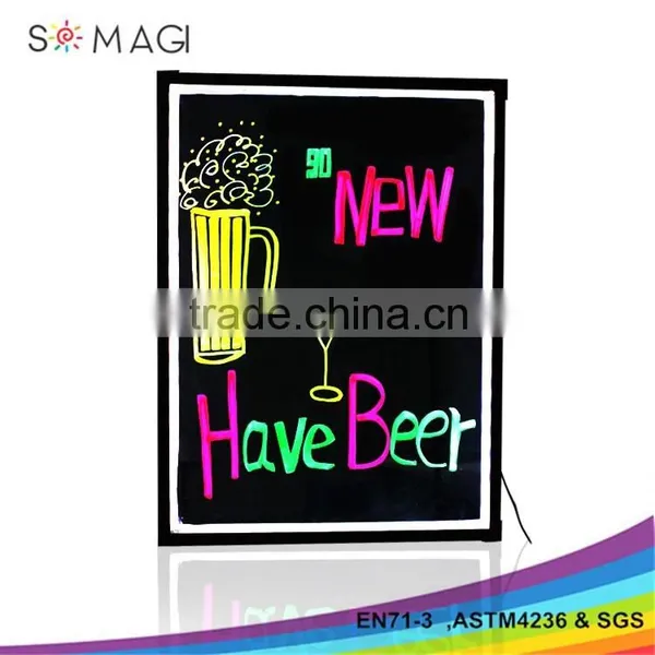 Express Advertising Outdoor Led Light up Arrow Message Drawing Board