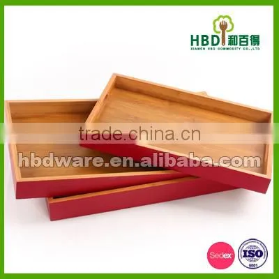 Best Selling Premium Bamboo Food Wooden Serving Tray for Sale photo-5