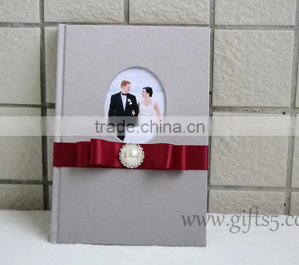 Rustic Wedding Guest Book in Handmade Bridal Book photo-6