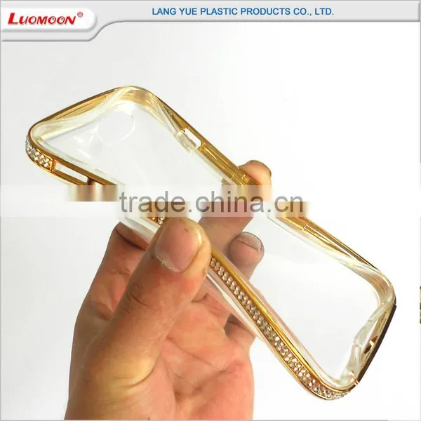 New Detachable TPU + PC 2 in 1 Flexional Diamond 4.7inch Transparent Cell Phone Case for Iphone 6, Mobile Phone Case photo-3