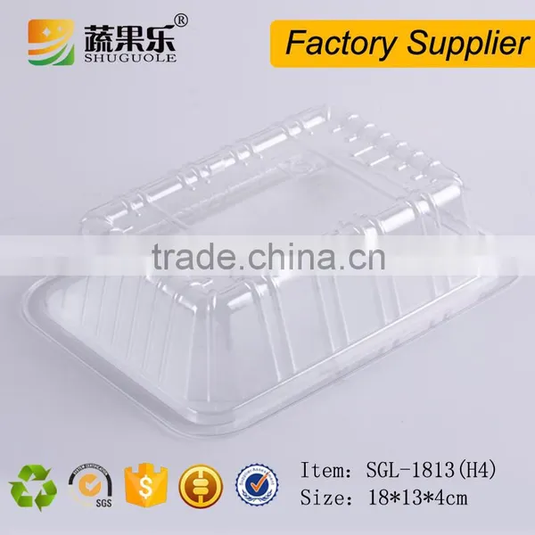 Transparent PET Blister Plastic Disposable Tray for Mashroom photo-6