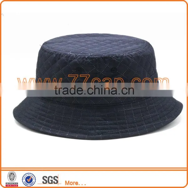 Superior Quality Cheap Blank Custom Made Reversible Quilting Fabric Bucket Hats photo-3