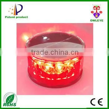 Car Led Solar Warning Rotating Light With Magnet