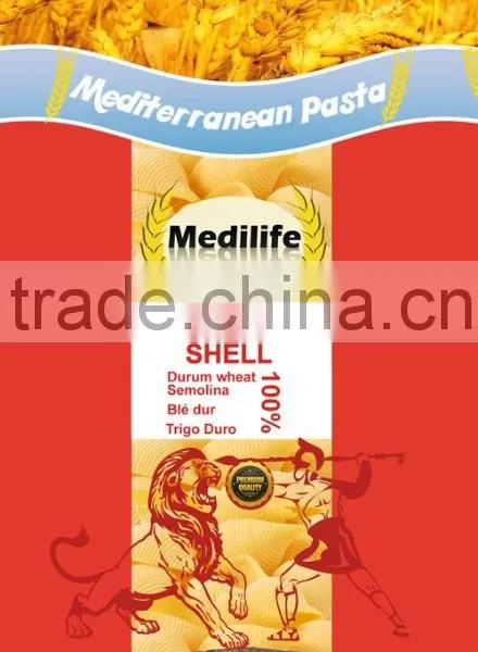 Mediterranean Shell Pasta, Durum Wheat Semolina Shells, Shells With Halal Certification. Hot Sell Shell Pasta 500g Bag. photo-2