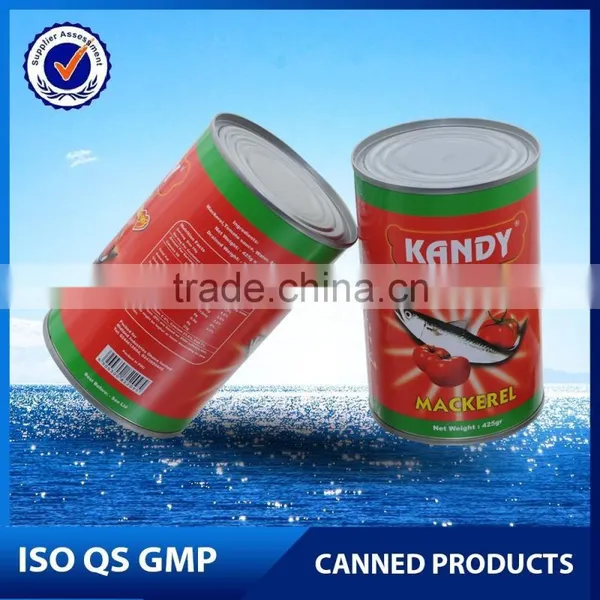 425g Canned Chili Mackerel OEM Spicy Canned Mackerel