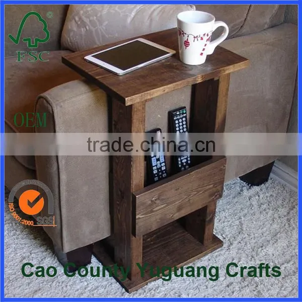 Home Decor Wooden Crafts Wooden Shelf for Sofa With OEM Service photo-4