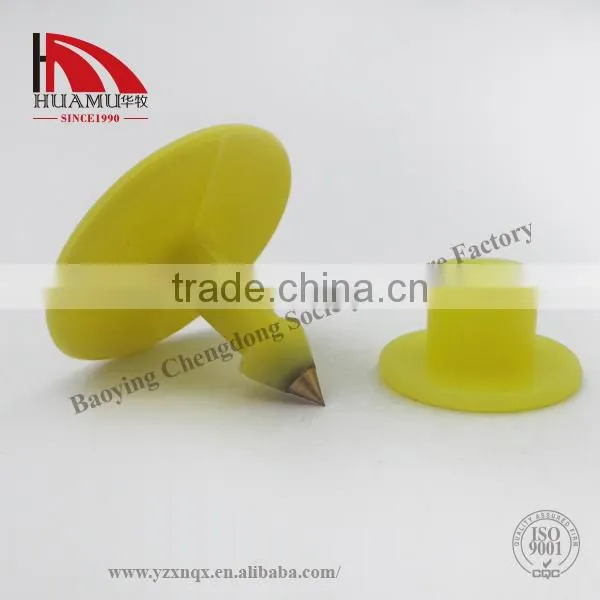 Sheep Ear Tag Goat Ear Tag Pig Ear Tag Yellow With Metal Pin 30*30 mm photo-2