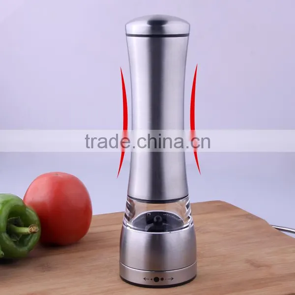 Stainless Steel Salt And Pepper Grinder Set Shakers With Adjustable Ceramic Grinder photo-3