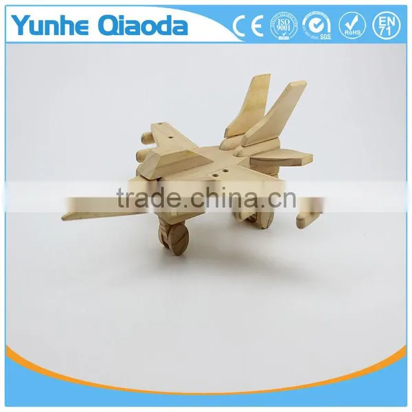 Wood 3D Vehicle Puzzles Warcraft 3D Woodcraft Kit Assemble Paint DIY 3D Puzzle Toys for Kids Adults the Best Birthday Gift photo-2