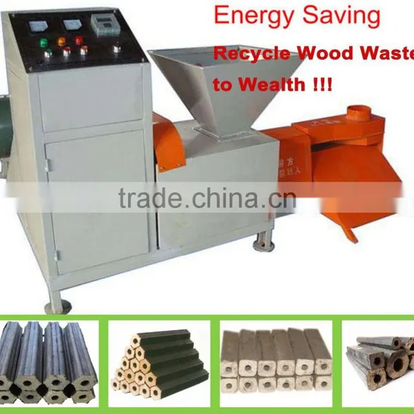 High Press Pressure Extruder Wood Sawdust Wood Chip Briquette Making Machine photo-2