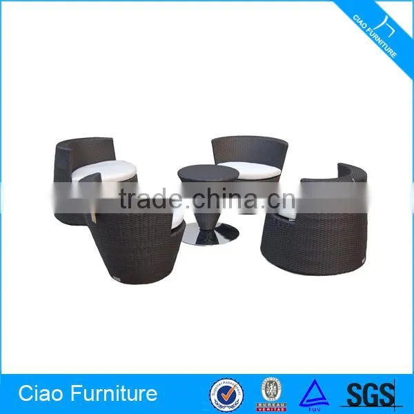 Outdoor Synthetic Rattan Furniture 4 Seated Leisure Table And Chairs photo-2