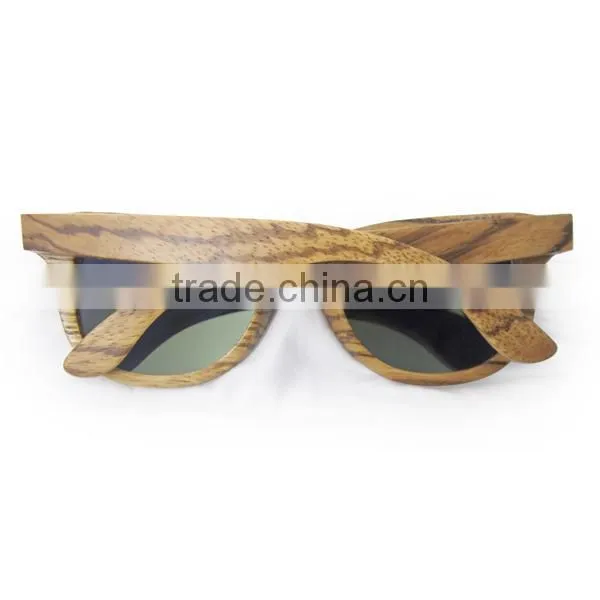 China Wooden Sunglasses 2017, Colorful Zebra Wood Eye Glasses photo-3
