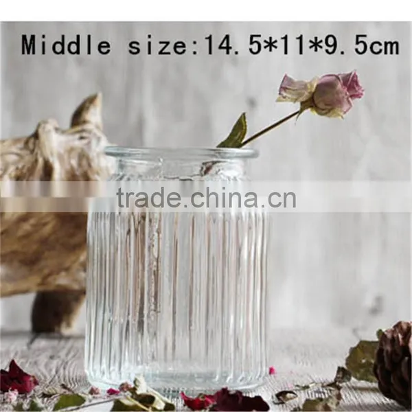 Cylinder Glass Vase in Purple Amber and Blue Color photo-2