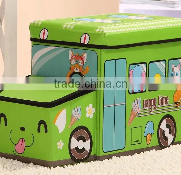 Bus Shape Storage Boxes,non Woven Fabric Storage Box Storage Bins,collapsible Foldable Storage Packing Box With Lid and Handle photo-4