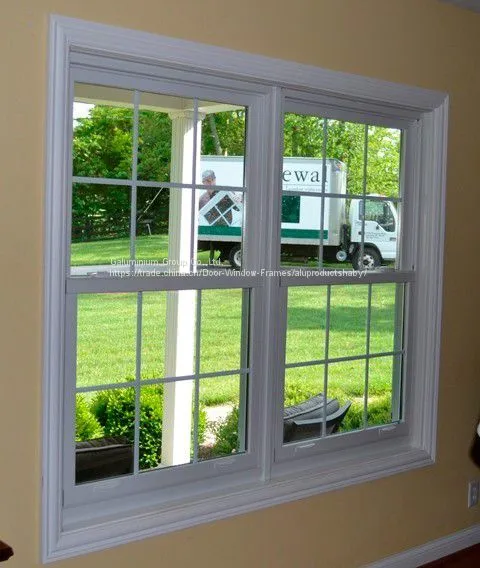 Horizontal Grilled Aluminium Sliding Windows Fireproof Push - Pull Window For Room photo-2