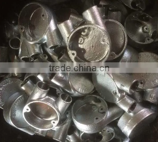 20mm and 25mm Electrical Galvanized 2 Way (Through) Back Entry Junction Box photo-6