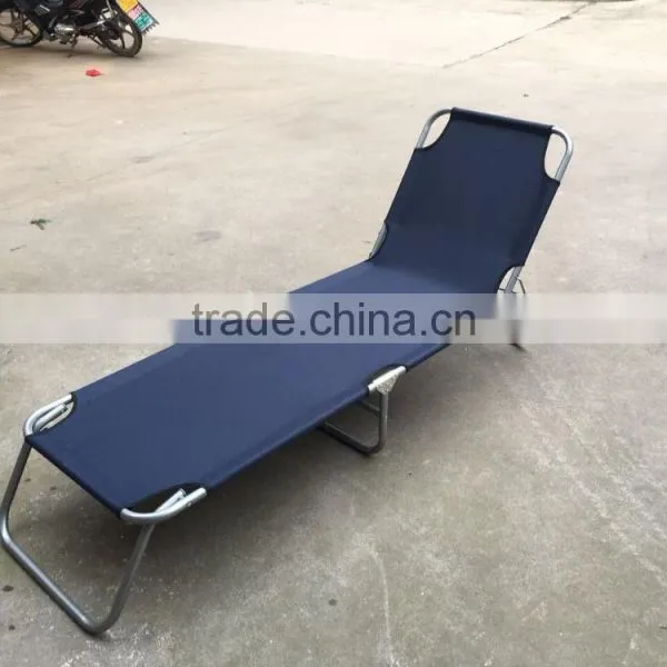 Orange Camping Beach 22mm Steel Tube Sunbed Lounge Chair photo-2