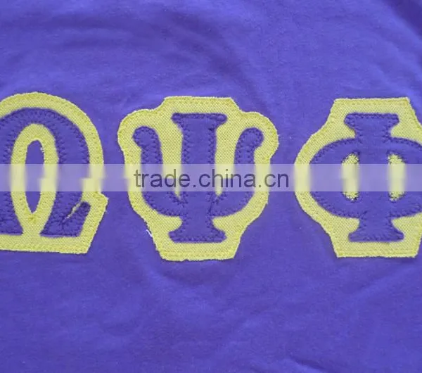Custom Made Embroidery Patches Single Jersey Cotton Tee Shirts photo-2