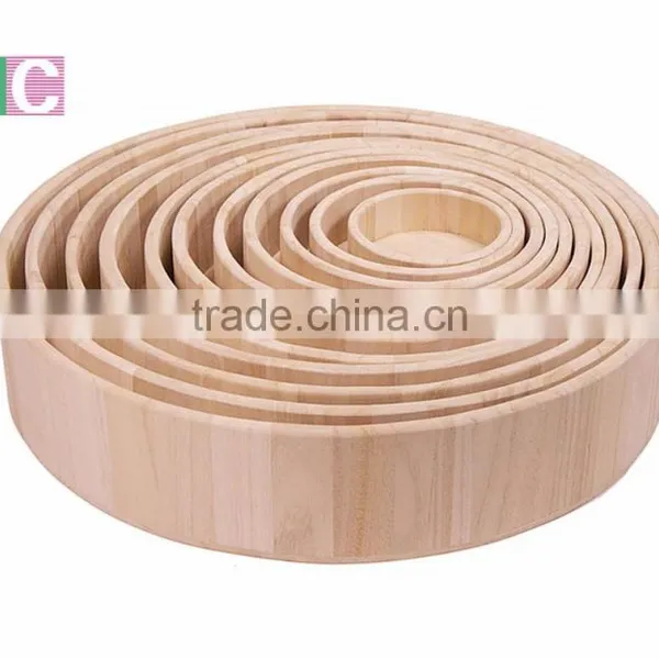 Unfinished Wooden Ellipse Food Tray photo-2