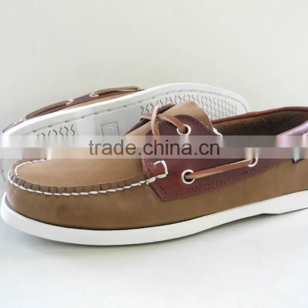 Handsewn Blucher Moccasin Construction Leaher Shoes Loafer Shoes Boat Shoes photo-2