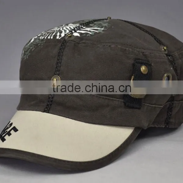 Hipster Beret Distressed Military Hats photo-5