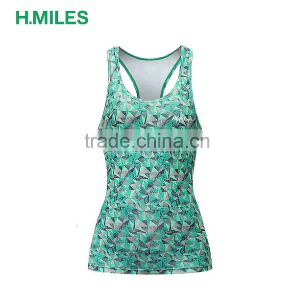 Spandex / Polyester Athletic Bodybuilding Tights Girls Women Fitness Running Yoga Tank Top