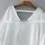 Women Latest Designs Breathable Plain White Linen Blouse photo-2