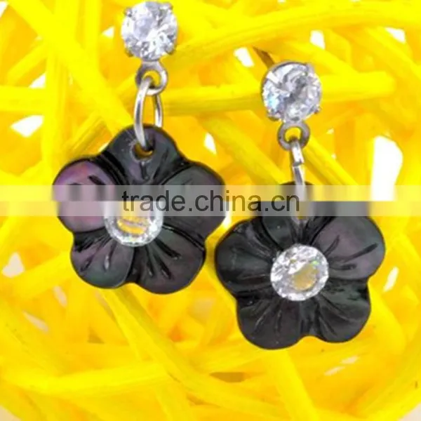 Fashion Paua Shell Earrings Quality Abalone Shell Earrings Genuine Natural Shell Earrings photo-3