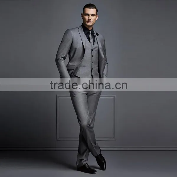 Bespoke Suit Dress Sample Formal Tailor Made Slim Fit Suits For Men Italian photo-4