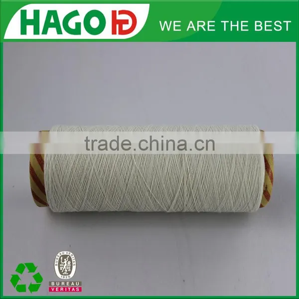 Ne12s Cheap Milk White Recycled Cotton Yarn Blended Socks Knitting Yarn photo-2