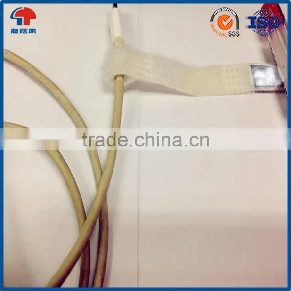 Reusable White P Shaped Self Lock Hook And Loop Cable Tie Logo Printed photo-3