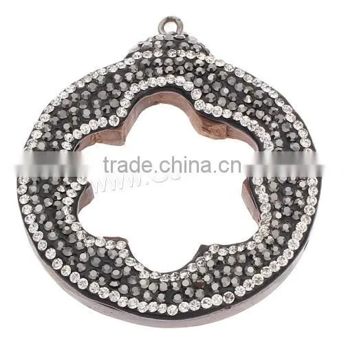 New Other Shape Original Wood Pendants With Rhinestone Cheaper Price photo-2