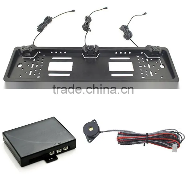 3 Mins Installation European License Plate Rear Parking Sensor Buzzer Alarm photo-2