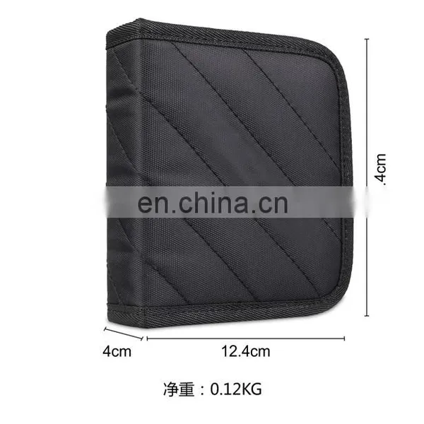 Black Padded 8 Elastic Loops Batteries ChargerCable Organiser Bag photo-2