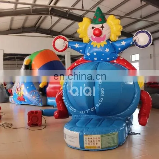 QIQI newest cater pillar tunnel toy,46ft Inflatable Clown Tunnel