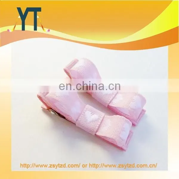 Sweet Pink Color Mini Hair Bow/barrette/hair Pin For Girl